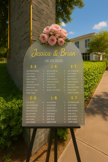 Wedding Seating Chart, Acrylic Find Your Seat Sign, 3D Letters