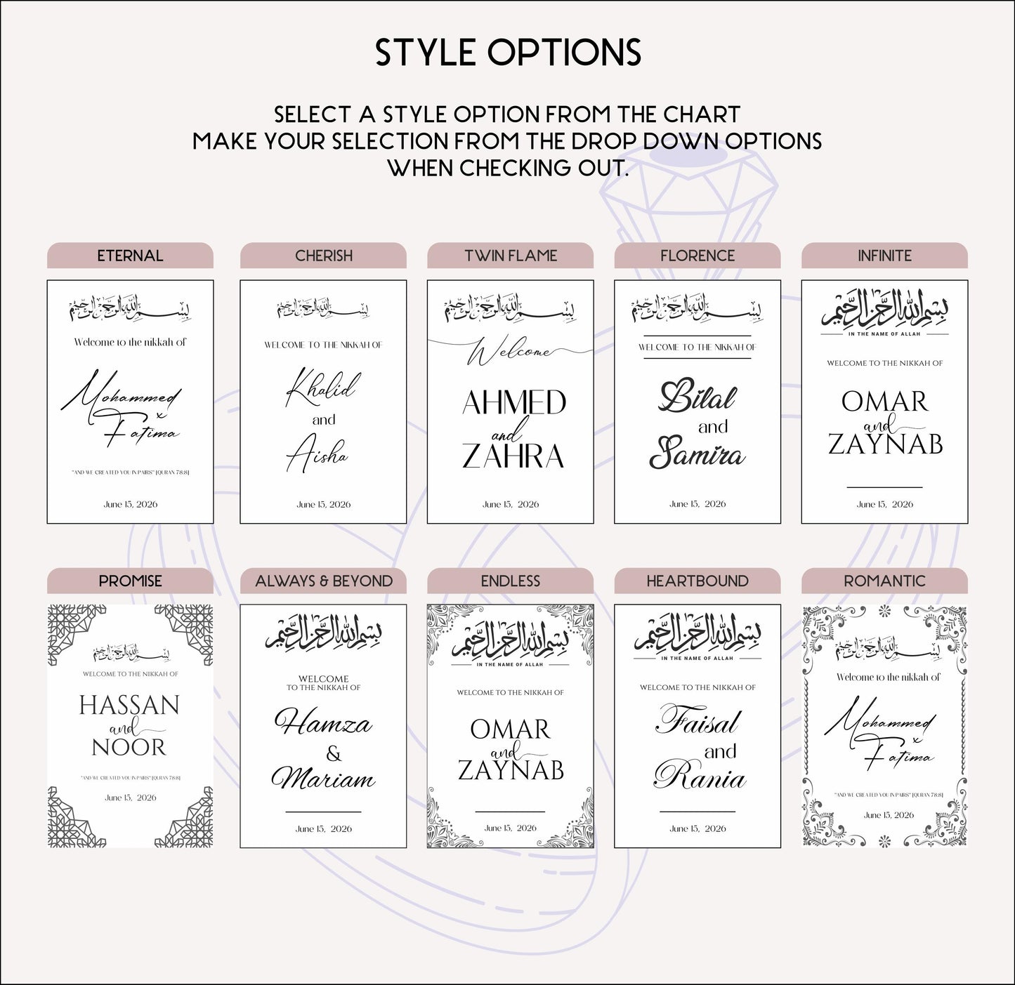 Nikkah Sign, Acrylic Welcome Sign Wedding