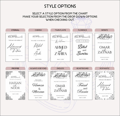 Nikkah Sign, Acrylic Welcome Sign Wedding