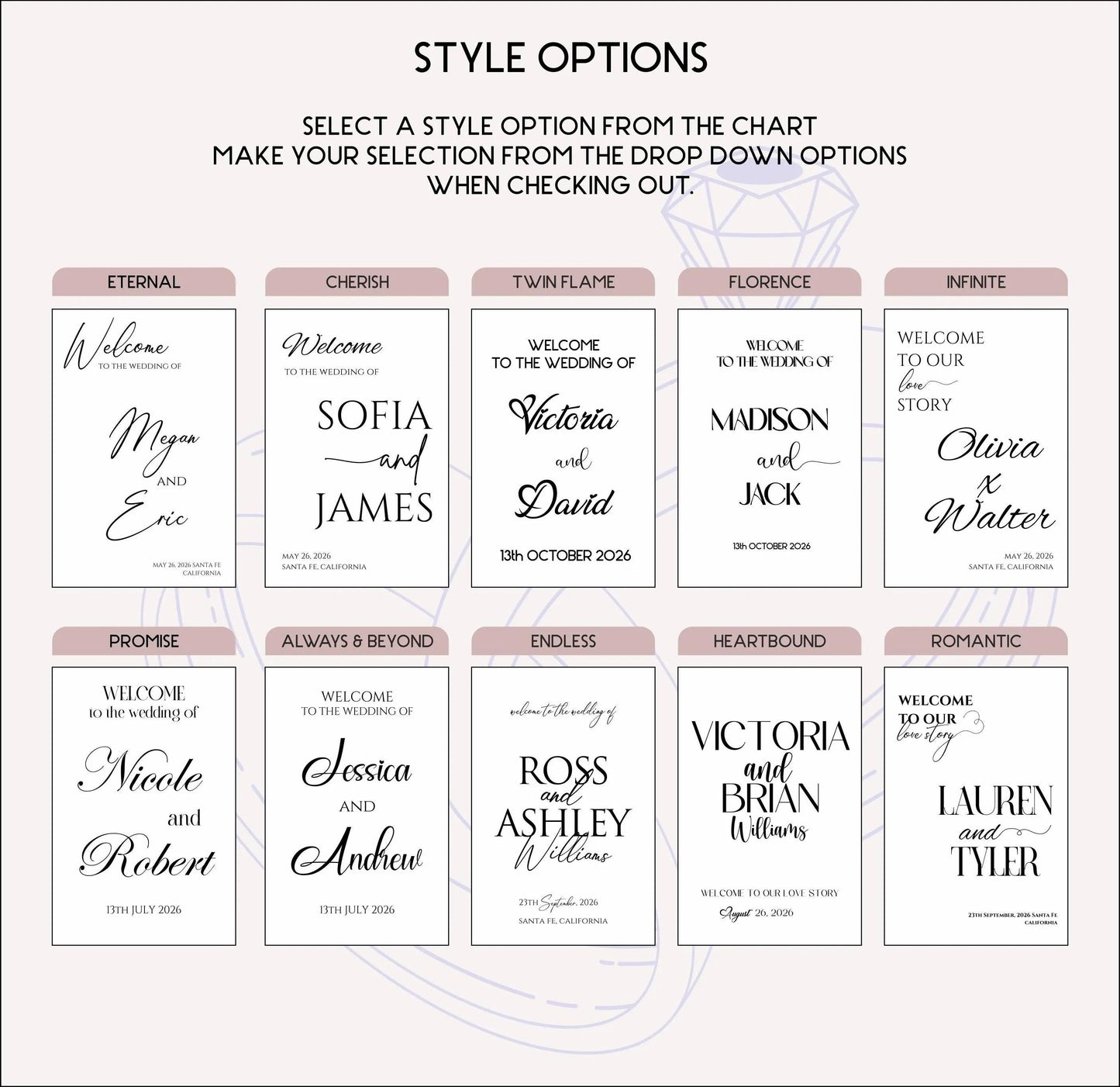 Stained Glass Wedding Sign, Acrylic Welcome Sign, Reception Decor