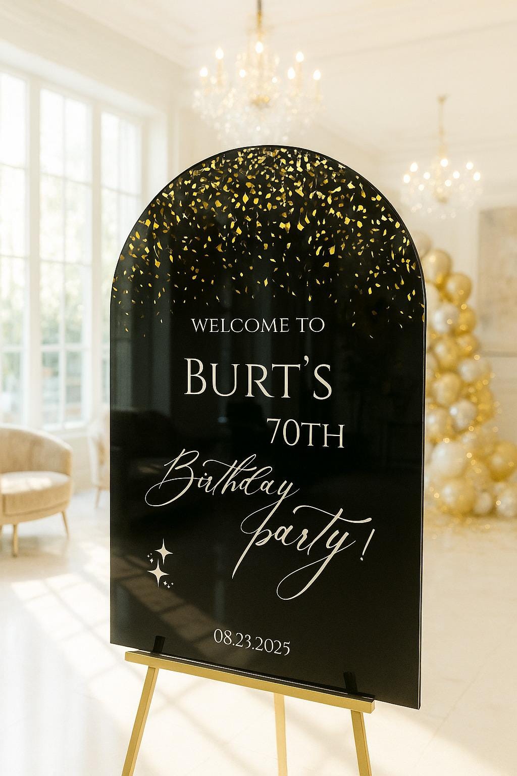 Custom Acrylic Welcome Birthday Sign Board