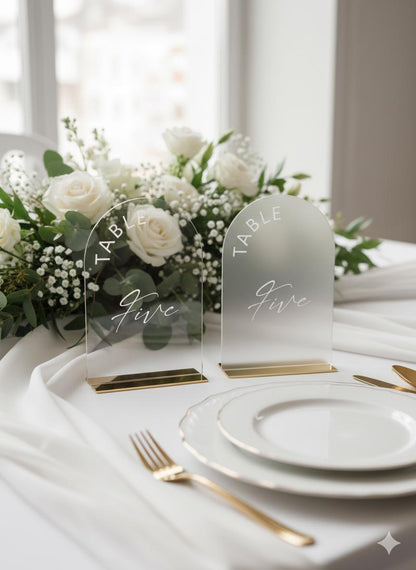 Arcylic Table Numbers for Wedding, Engagement Decorations