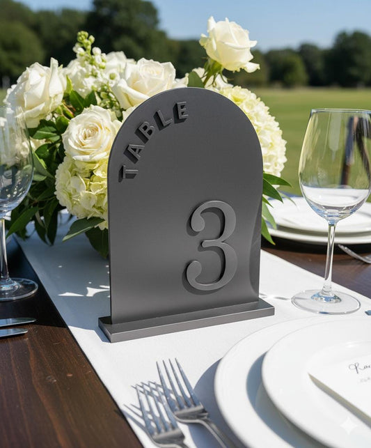 Acrylic Table Number Signs for Wedding