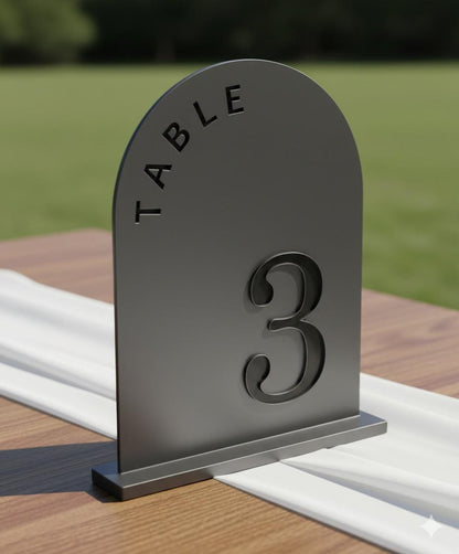 Acrylic Table Number Signs for Wedding