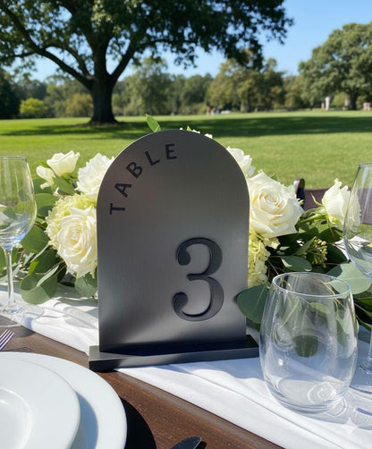 Acrylic Table Number Signs for Wedding