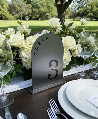 Acrylic Table Number Signs for Wedding