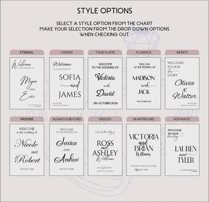 Acrylic Wedding Welcome Sign: Stained Glass Style