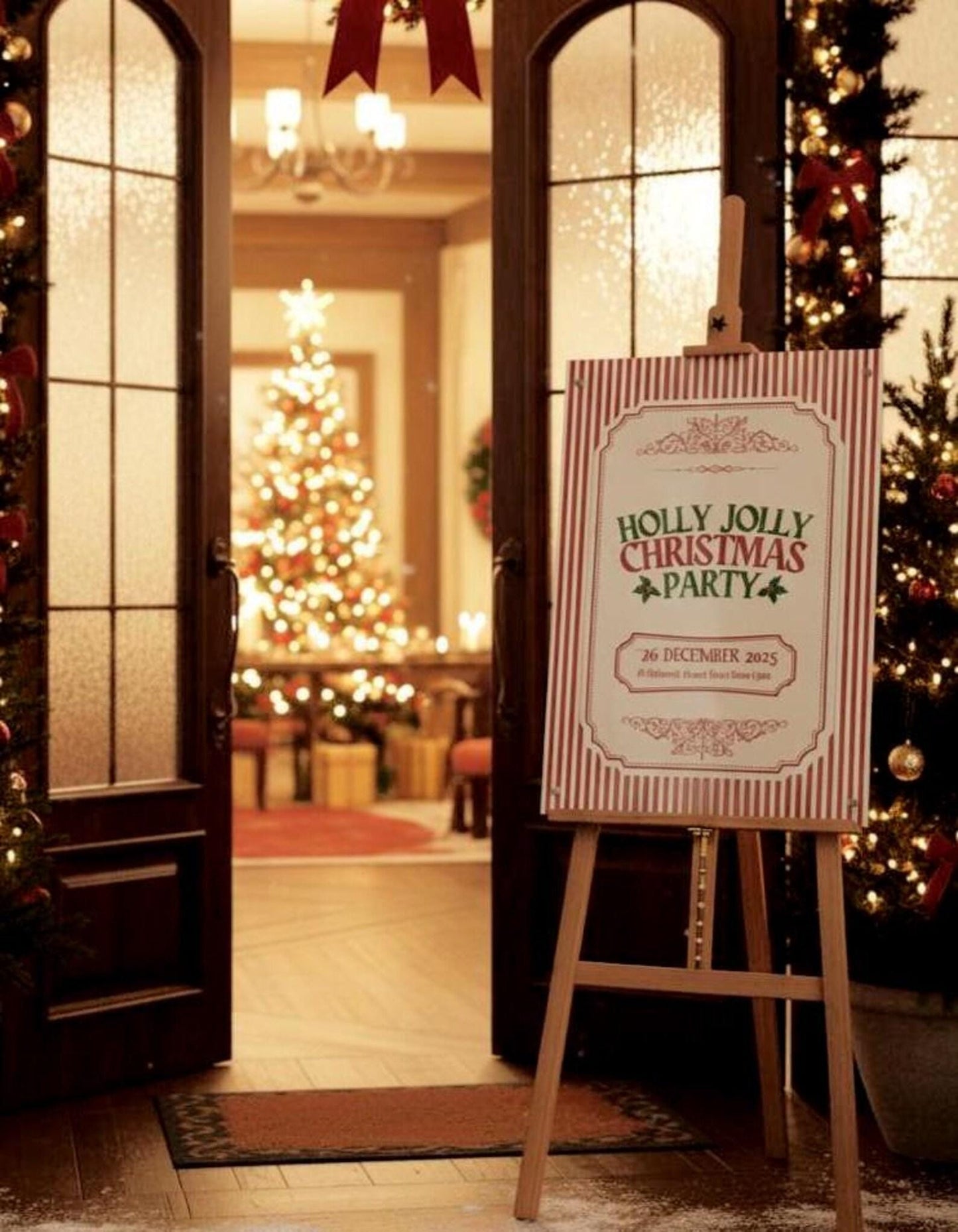 Merry Christmas Sign, Acrylic Welcome Sign, Personalized XMas Decorations