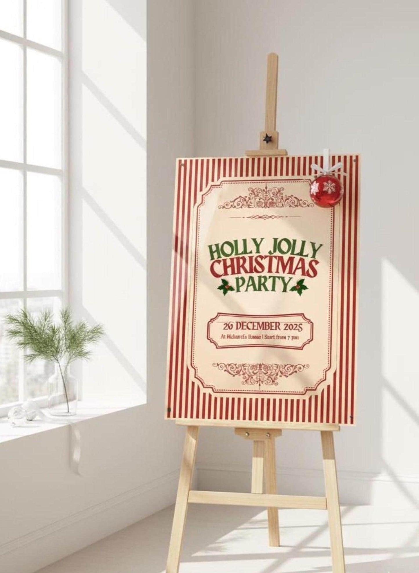 Merry Christmas Sign, Acrylic Welcome Sign, Personalized XMas Decorations