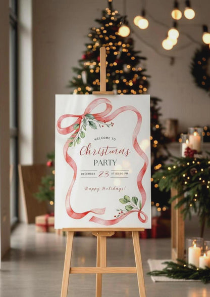 Merry Christmas Signs, Acrylic Welcome Signage, Personalized Festive Decor