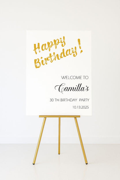 Custom Acrylic Happy Birthday Welcome Sign Board