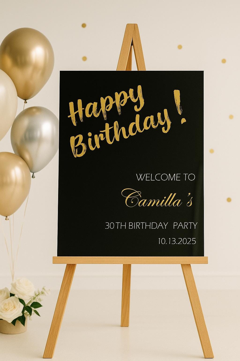 Happy Birthday Sign, Acrylic Welcome Board, Unique Birthday Party Decorations