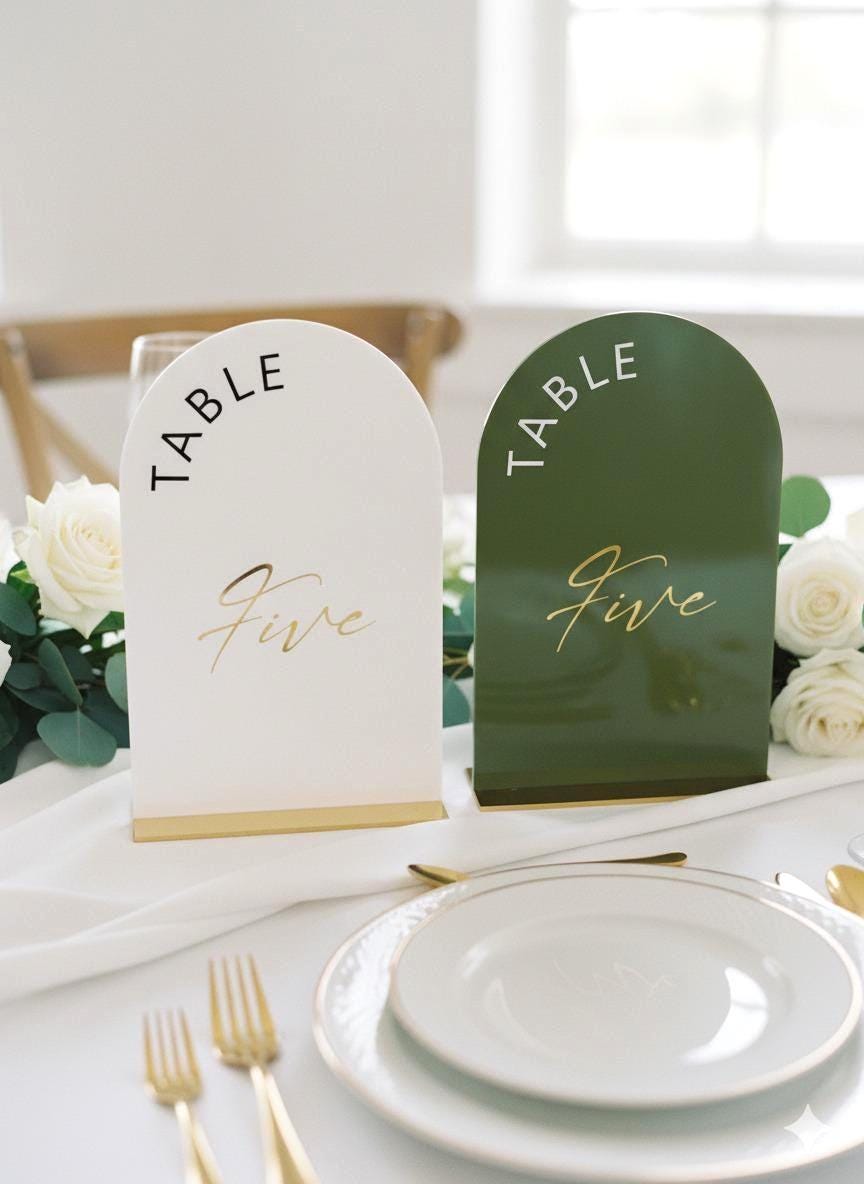Arcylic Table Numbers for Wedding, Engagement Decorations