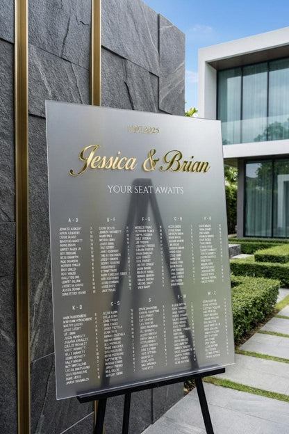 Seating Chart, Wedding Sign with 3D Letters