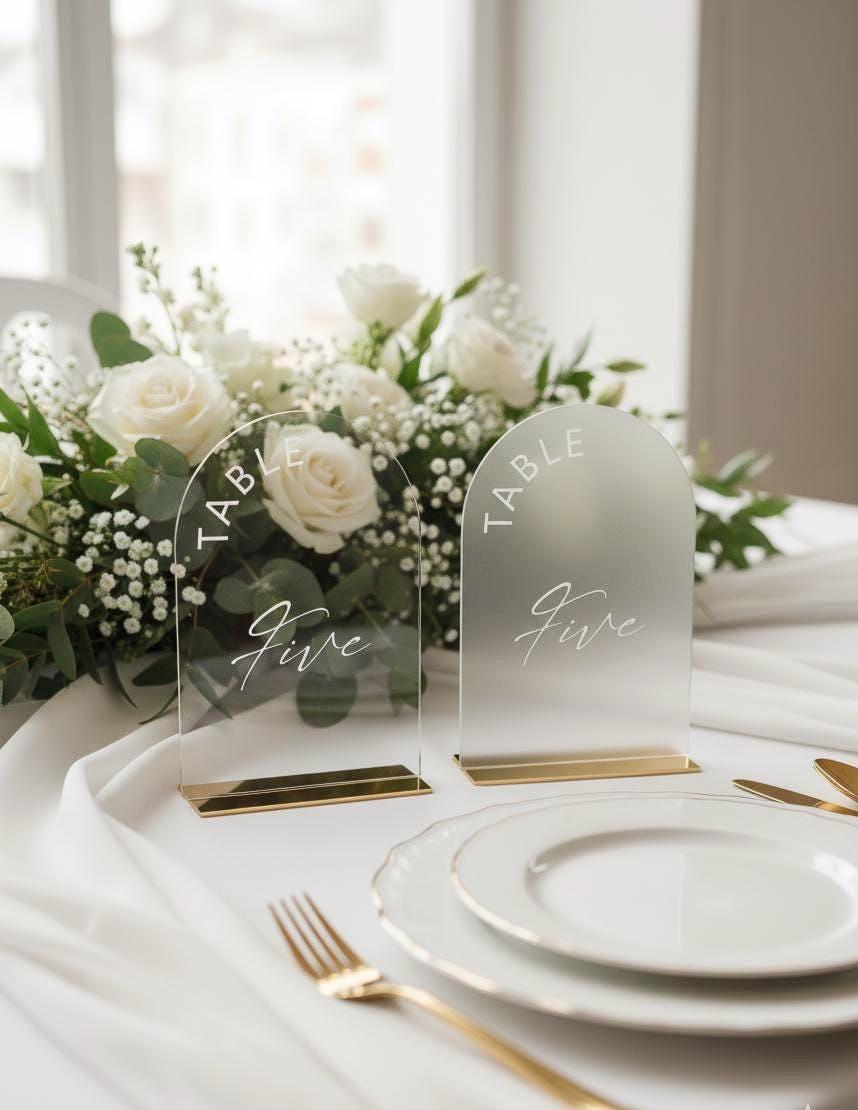 Wedding Table Numbers, Acrylic Custom Engagement Decorations