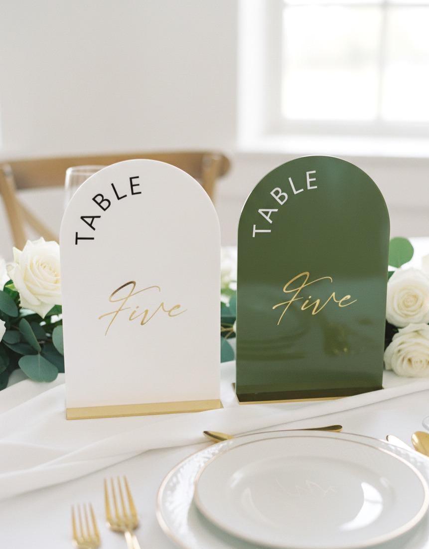 Wedding Table Numbers, Acrylic Custom Engagement Decorations