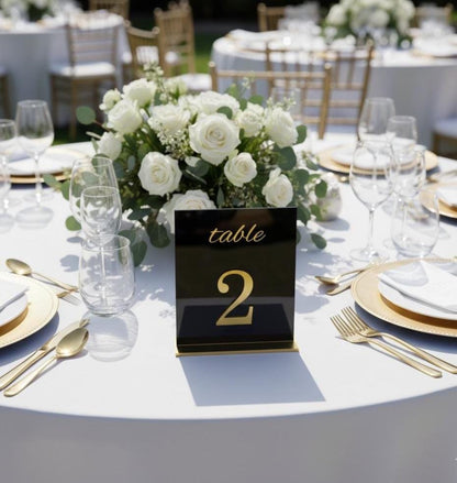 Acrylic Table Numbers for Wedding Decor: 3D Letters