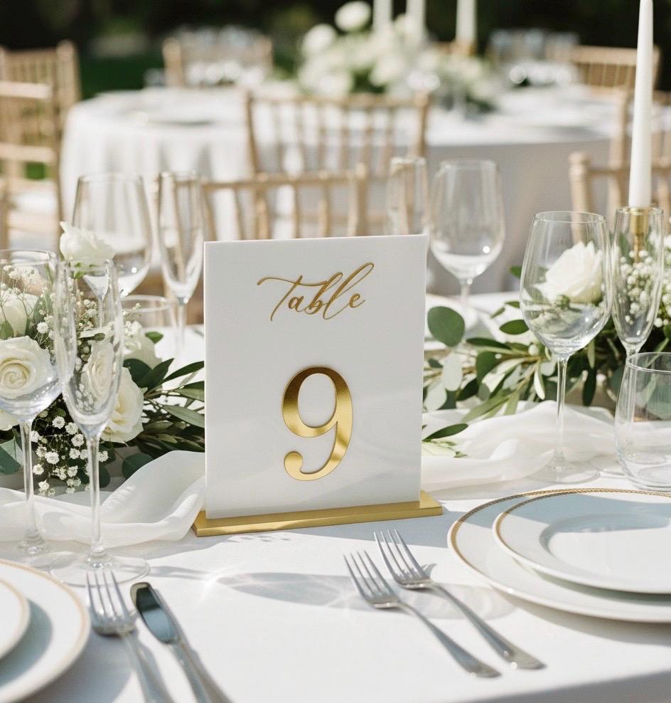 Acrylic Wedding Welcome Sign: Reception Decor