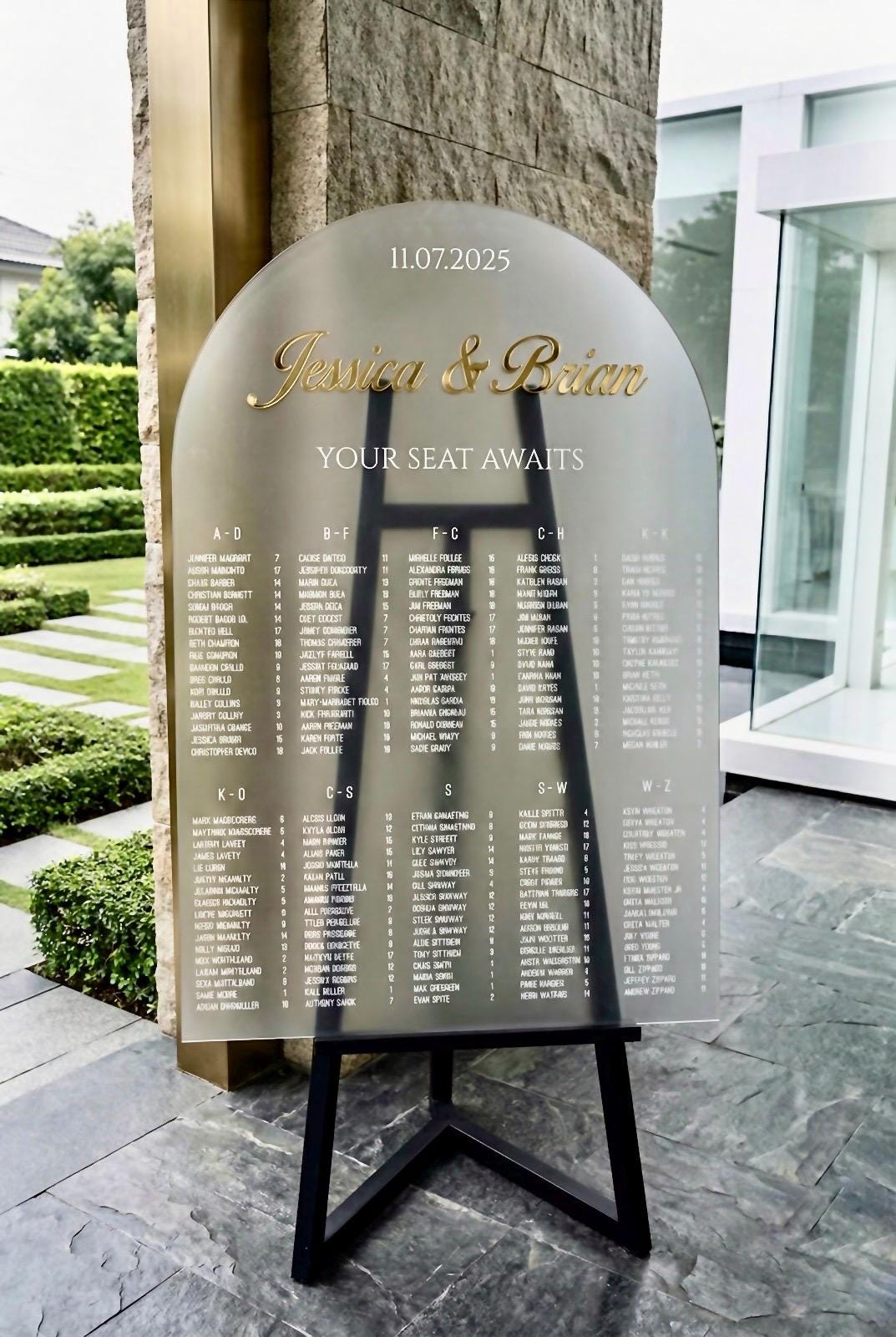 Wedding Seating Chart, Acrylic Find Your Seat Sign, 3D Letters
