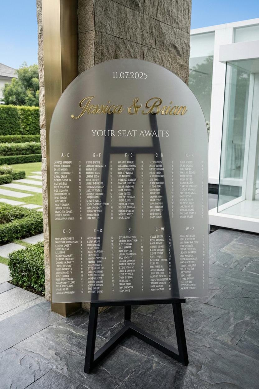 Wedding Seating Chart, Find Your Seat Sign: 3D Letters