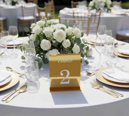 Acrylic Table Numbers for Wedding Decor: 3D Letters