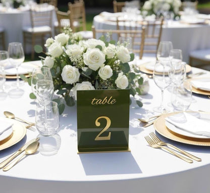 Acrylic Table Numbers for Wedding Decor: 3D Letters