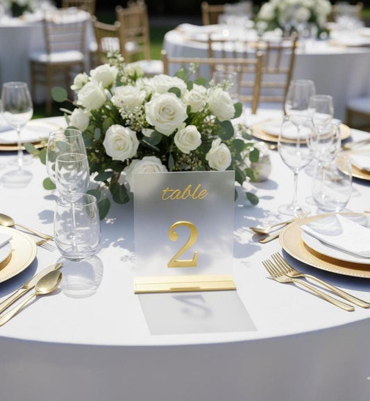 Table Numbers for Wedding Reception Decor