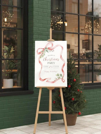 Merry Christmas Signs, Acrylic Welcome Signage, Personalized Festive Decor