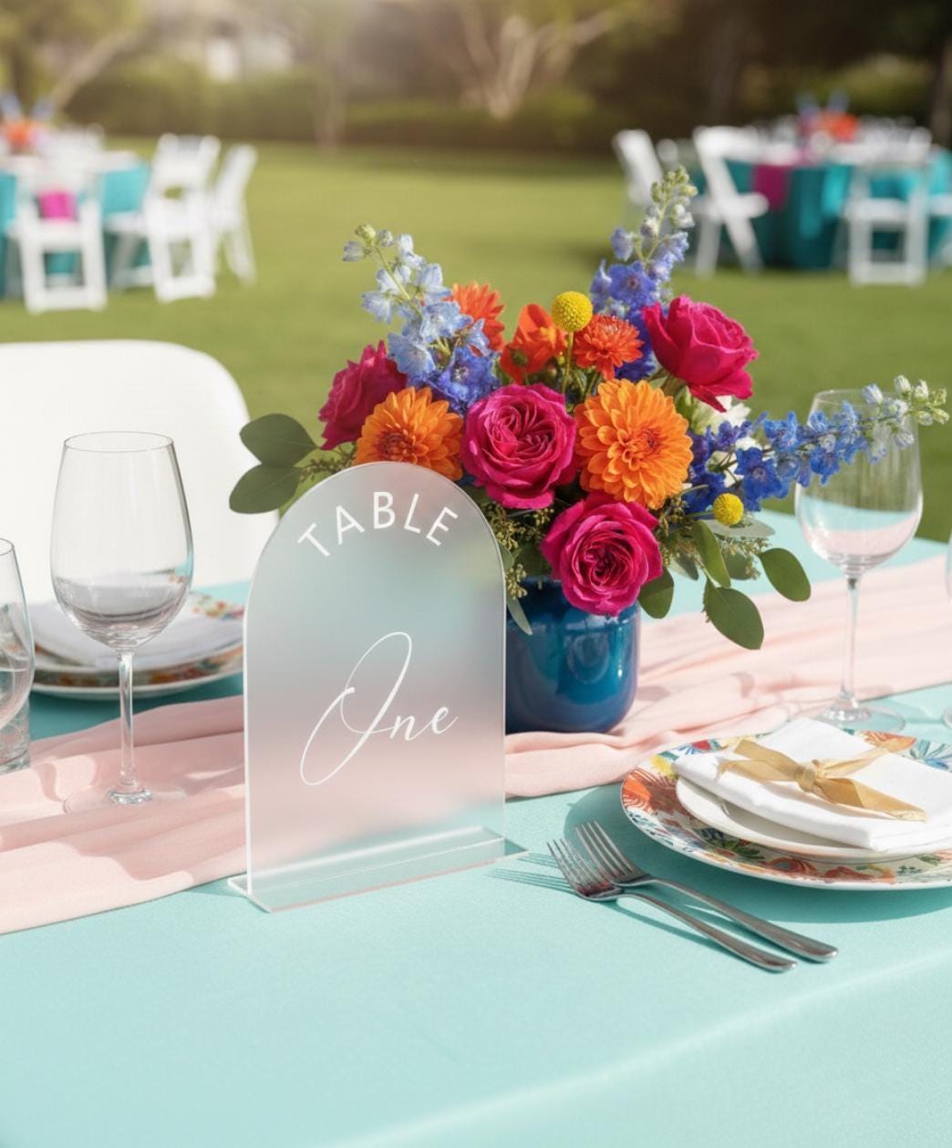 Table Number Signs, Wedding Table Decor