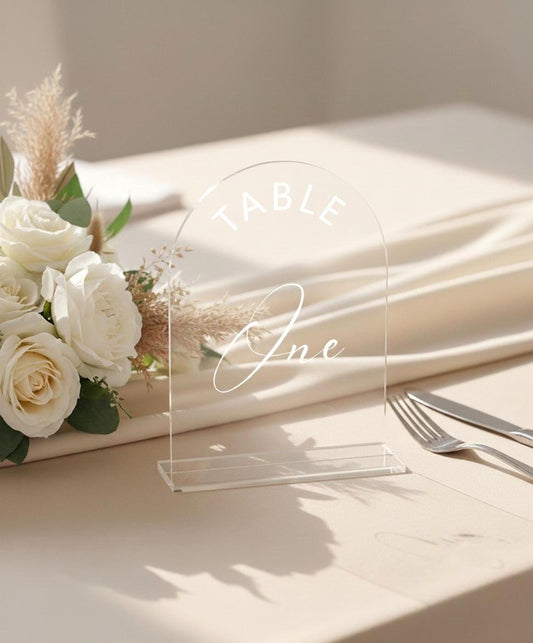 Table Number Signs, Wedding Table Decor